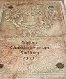 Marmortafel an der Stelle des Grabes der hl. Notburga